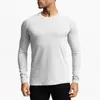 Men's T Shirts Spring And Autumn Men's Long Sleeved Thin Bottoming Shirt Slim Fitness Pullover Sweater Outdoor Running