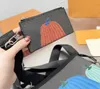 Mode dames heren print schoudertassen echte lederen aktetassen bolsas luxe messenger tas trouwjurk bedrijf crossbody tas handtassen