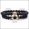 Auto DVR kralen strengen 10 stc/set groothandel kroonarmband sets zwarte matte mala steen voor mannen handgemaakte aangepaste sieraden drop levering beha dhecy