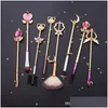 Makeup Brushes Sailor Moon Cosmetic Brush Rhinestones Set Tools Face Eye Beauty Magic Wand Drop Delivery Health Accessories DHMY3