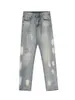 Jeans pour hommes Four Seasons Jeans pour hommes American Ink Splash Wash Hommes et femmes Same Loose High Street Vibe Style Straightleg Pendant Pantalon Z0225