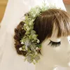 Copricapi lilla lilla romantici fiori artificiali a spiaggia accessori per capelli da sposa per capelli matrimoniale copricapo damigella