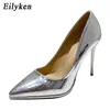 اللباس أحذية Eilyken Spring Autumn Serpentine Pumps رقيقة عالية الكعب أحذية مدببة إصبع القدم الضحل على متجرد سيدات Sandalsl230227