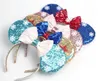 Accessori per capelli Orecchie da topo Fascia paillettes Fiocchi Charactor per le donne Festival Hairband Girls PartyHair