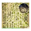 Auto DVR Decoratieve bloemen Kransen 84ft 12Pack Kunstmatige Garland groen blad Vine Ivy nep planten Wall Artifici Rose Hangen voor tuin Ho Dhdgz