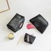 Storage Bags 1PC Black Women Men Necessary Cosmetic Bag Transparent Travel Organizer Fashion Small Large Black Toiletry Bags Makeup Pouch Y2302