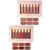 Lip Gloss 6Pcs Matte Liquid Lipstick Sets Non-stick Cup Not Fade Waterproof Long-Lasting Makeup Gift Set Drop