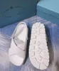Tasarımcı Kadın Sandalet Yüksek Kaliteli Milano Bayan Slaytlar Kristal Buzağı Deri Sıradan Ayakkabı Kapitone Platform Yaz Plajı Sweri 35-40 Kutu