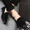 Elbise ayakkabıları npezkgc yeni varış sıradan erkek ayakkabılar süet deri erkekler mokasenler moda düşük kayma erkekler daireler flats ayakkabı oxfords ayakkabı r230227