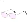 Sunglasses Classic Metal Frame Vintage UV400 Lens Retro Rectangle Small Sun Glasses Steampunk