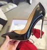 Dames Pumps Echt Leer 8 10 12cm Sexy Puntige Vrouwen Naakt Zwart Lakleer Trouwschoenen Maat 34-44