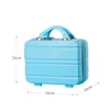 Cosmetic Organizer Dome Cameras 14 Inch Candy Color Small Makeup Tool Box Portable Student Travel Suitcase Japanese Simple Luggage Y2302