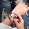 손목 시계 숙녀 시계 여성 단순한 작은 다이얼 기질 팔찌 패션 가죽 로마 숫자 쿼츠