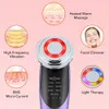 Home Beauty Instrument 7 in 1 Face Lift Devices EMS RF Microcurrent Skin Rejuvenation Facial Massager العلاج بالضوء لمكافحة الشيخوخة والتجاعيد جهاز التجميل