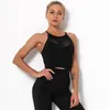 Roupa de ginástica estilo de beleza back malha esportiva sem costura ladries ladrinhas de ioga de ioga à prova de choque rápida Colete de sutiã fitness ds51