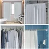 Wholesale Silver Shower Curtain Rod 40-72 Inches Adjustable Tension Spring No Drill Rust Proof Tension Curtain Rod for Bathroom Kitchen Wardrobe 0227