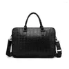 Портфазы ручной портфель высококачественных мужчин бизнес-сумочка Messenger Laptop13-14IN Сумка с однорубедной однорубежной