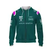 2023 heißer Verkauf F1 Formel 1 Aston Martin Team Green Zip Pullover Herren/Damen Racing Extreme Sports Wettkampfbekleidung