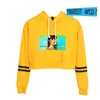 Damen Hoodies Sweatshirts Singer Aitana Ocana Crop Top Hoodie für Mädchen Harajuku Cropped Sweatshirt Streetwear Hip Hop Langarm Pullover Tops Sudaderas 230227