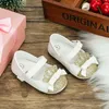 First Walkers Fashion Baby Girls Pu Leather Shoes Crown Princess Shoe Anti-Skip Soft Sole Infants الأطفال الصغار Walker 0-18m