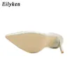 Отсуть обувь Eilyken Gold Silver PVC Прозрачные женщины -насосы стрипперс высокие каблуки обувь модная вечеринка свадебная дама SandalSl230227