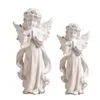 Party Decoration 2Pcs Resin Praying Angel Figurine Statue Decorative