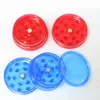 3 Layers 40mm Plastic Grinders Spice Mill Crusher Magnent Dry Herbs Cigarette Colorful Retail Box