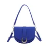 Borse da sera Saddle Pu Leather Handbags Designer Ladies Shoulder Borsa a tracolla per donna