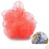 Bath Tools Accessories Bathroom Soft Sponge Mesh Exfoliating Shower Pouf Ball Towels Body Cleaner Bathing Drop Delivery Health Beau Dhwpd