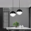 Pendant Lamps Nordic Glass Light Bar Cafe Living Room Bedroom El Modern Lamp Kitchen Hanging Lights Indoor Fixtures