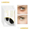 Autres outils de soins de la peau Lanbena 24K Gold Crystal Collagen Masque pour les yeux Eyees Dark Circle Puffiness Remove Bag Drop Delivery Santé Beauté D Dhrvo