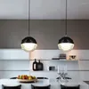 Pendant Lamps Nordic Glass Light Bar Cafe Living Room Bedroom El Modern Lamp Kitchen Hanging Lights Indoor Fixtures
