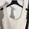 23SS Sexig kvinnors designerklänningskattar skjortor klänningar med brevmönster flickor Milan Runway Tank Top A-line bodycon ärmlös High End Pullover Vest Tee T-shirt