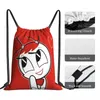 Borse per la spesa rosse My Life As A Teenage Robot Kawaii Drawstring School Shoe Teen Portable Zaino Pouch