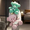 Bonito oso de peluche con pajarita de 35-50CM, muñeco suave de peluche para niños, amantes de los niños, regalo Kawaii, almohada de peluche de Animal