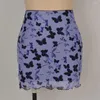 Skirts Multi Patterns Women's Leopard Printed Mesh Skirt High Waist Sexy Pencil Bodycon Hip Mini