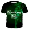 Camisetas masculinas 2023 série de TV Breaking Bad 3d Impressa T-shirts Man Woman moda moda de estilo casual