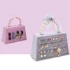 Jewelry Pouches Velvet Suede Ring Earrings Organizer Ear Studs Display Stand Holder Rack Showcase Plate Fashion Box Case Casket