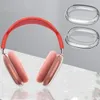 Para AirPods Accesorios de auriculares de cabeza de cabeza Max Case de protección de silicona sólida transparente TPU