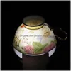 CAR DVR Tea Cups European Luxurious Bone China Coffee Cup and Saucer Set Hushållens keramiska blomma 1020 Drop Delivery Home Garden Kitchen DIN DHYU5