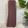 Vêtements Ethniques Doublure Sans Manches Robe Longue Femme Musulmane Abaya Caftan Marocain Soirée Modeste Robe Caftan Arabe Beaucoup De Couleurs Islamique Produit 230227