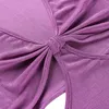 Robes décontractées femmes Sexy col en v profond évider Mini robe à manches longues couleur unie dos cravate mince maigre sauvage élégant crayon
