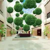 Green Grass Ball Plastic Plant Ornament Party Decoration Garden Decor Wedding Decoration Artificial Flowers DIY Ball