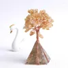 Figurine decorative 1PC Cristallo naturale Albero della vita Quarzo Roccia Campione minerale Orgonite Piramide Reiki Pietra curativa Decorazioni per la casa Regalo fai da te