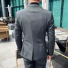 Erkekler Suits Blazers Butik 5xlsuit Yelek Pantolon Erkek Moda İş Beyefendisi Kendi Kendini Kesinti Sıradan İngiliz Tarzı Üç Parça Takım 230227