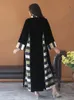 Etniska kläder Ramadan Marocko Party Dress Eid Bön Muslim Abaya klär kvinnor Turkiet Indien Abayas Dubai Arab Vestidos Kaftan Gown Robe 230227