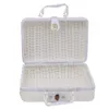 Cosmetic Organizer Storage Boxes Bins Handmade Rattan Woven Case Makeup Travel Picnic Luggage Basket Mini Suitcase Photo Props Y2302