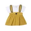 Mädchen Kleider Baby Sommerkleidung Born Infant Kleid Kleidung A-Linie Mini Prinzessin Ohr Cartoon 3M-3T