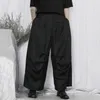 Pantaloni da uomo personalità ampia design semplice a pieghe gamba larga classico scuro Yamamoto casual