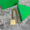 ボティエガスクエアデザイナーの女性のためのゴールドメッキ18K公式複製ヴィンテージファッションクラシックスタイルネバーフェードアニバーサリーギフト010
